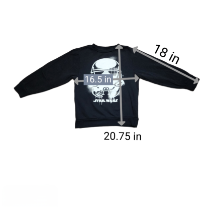 Kids The Dark Side Black & White Sweater Sz Med - Image 7