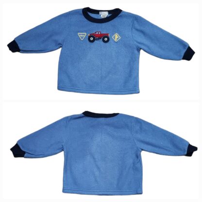 Little Kids Cute Fleece Blue Sweater Sz 2T