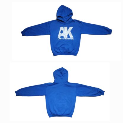 Kids Last Frontier Blue Hoodie Sz Med