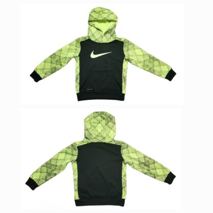 Kids Black & Green Dry Fit Hoodie Sz Small