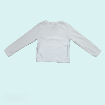 Kids White A&Fitch Sweatshirt Sz 7 - Image 3