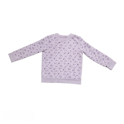 Kids Pink & Purple Stars Sweater Sz Med - Image 2