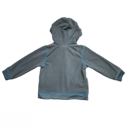 Little Kids Grey Zipper Down Soft Jacket Sz 24 Months - Image 2