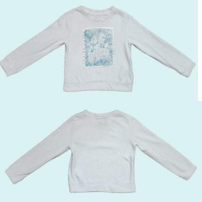 Kids White A&Fitch Sweatshirt Sz 7