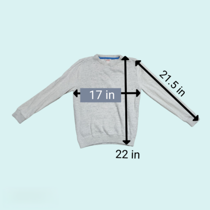 Kids Grey Casual Sweater Sz Lg - Image 5