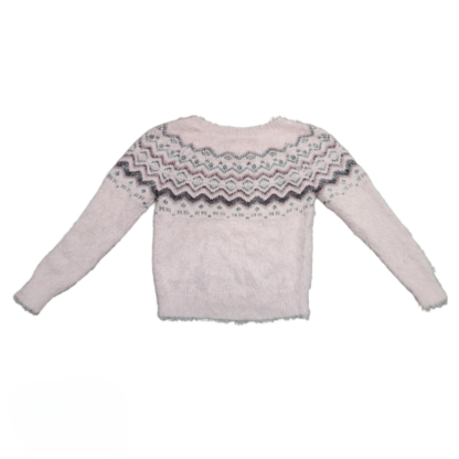 Kids Knitted Fluff Sweater Sz 8 - Image 2