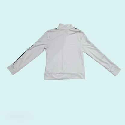 Kids Athletic Works White Fitted Workout Jacket Sz Med - Image 2