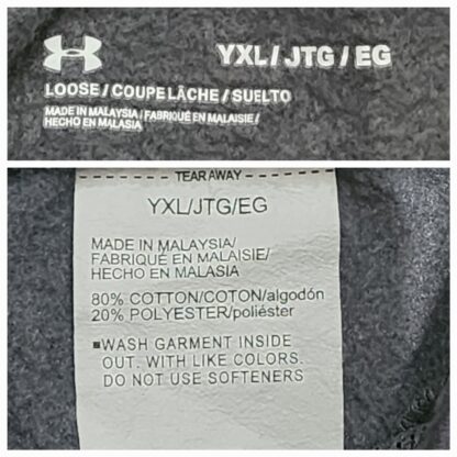 Loose Fit Under Armor Grey Camo Pants Sz YXL - Image 4