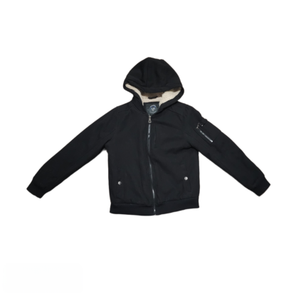 Big Kids Black & Fleece Urban Republic Hooded Jacket Sz XL