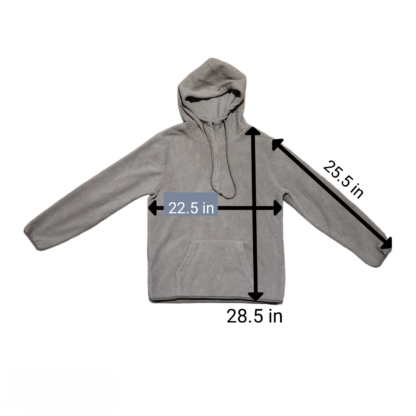 Grey Eddie Bauer Cozy Hoodie Sz Lg - Image 6